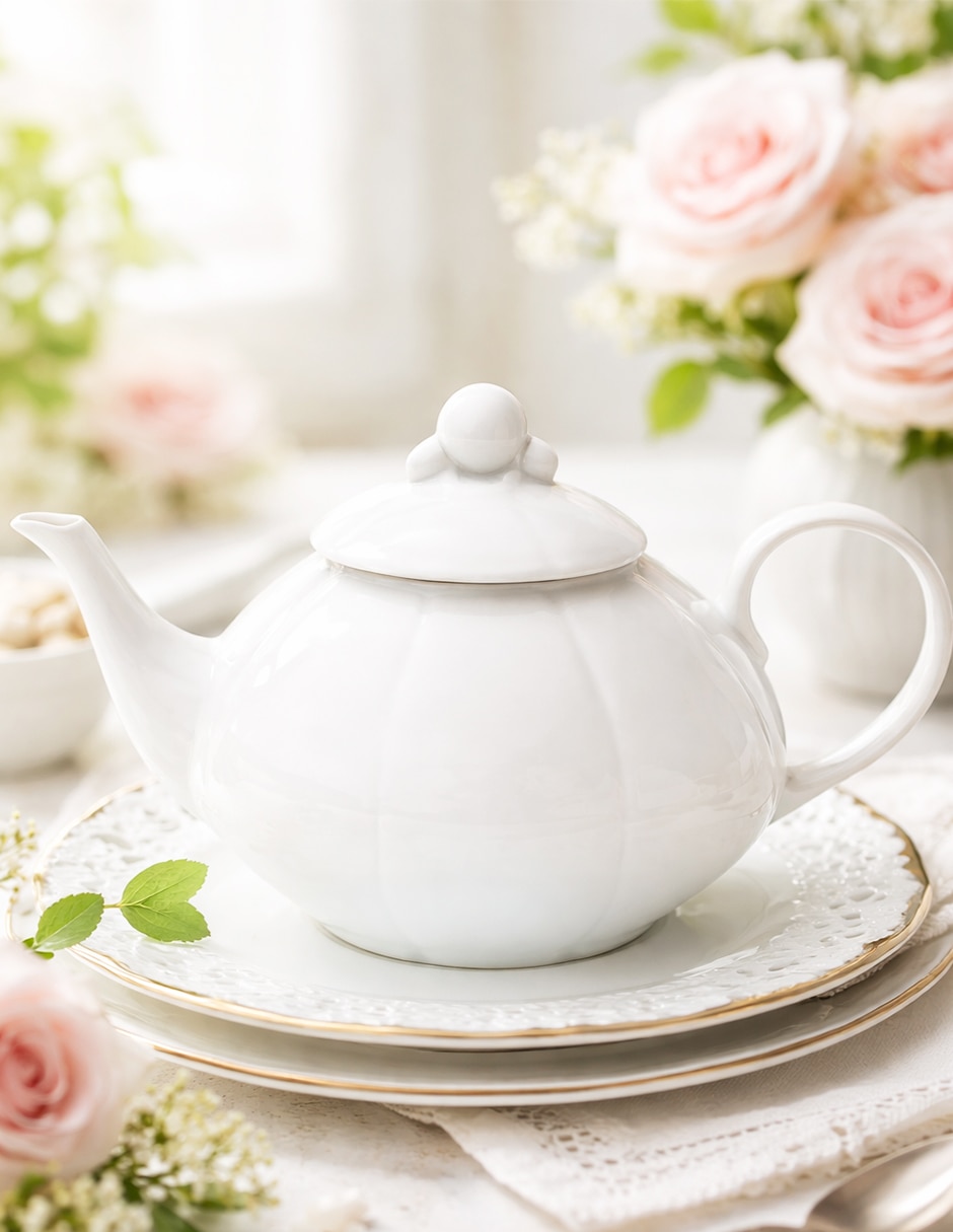 Tetera convencional de porcelana 3