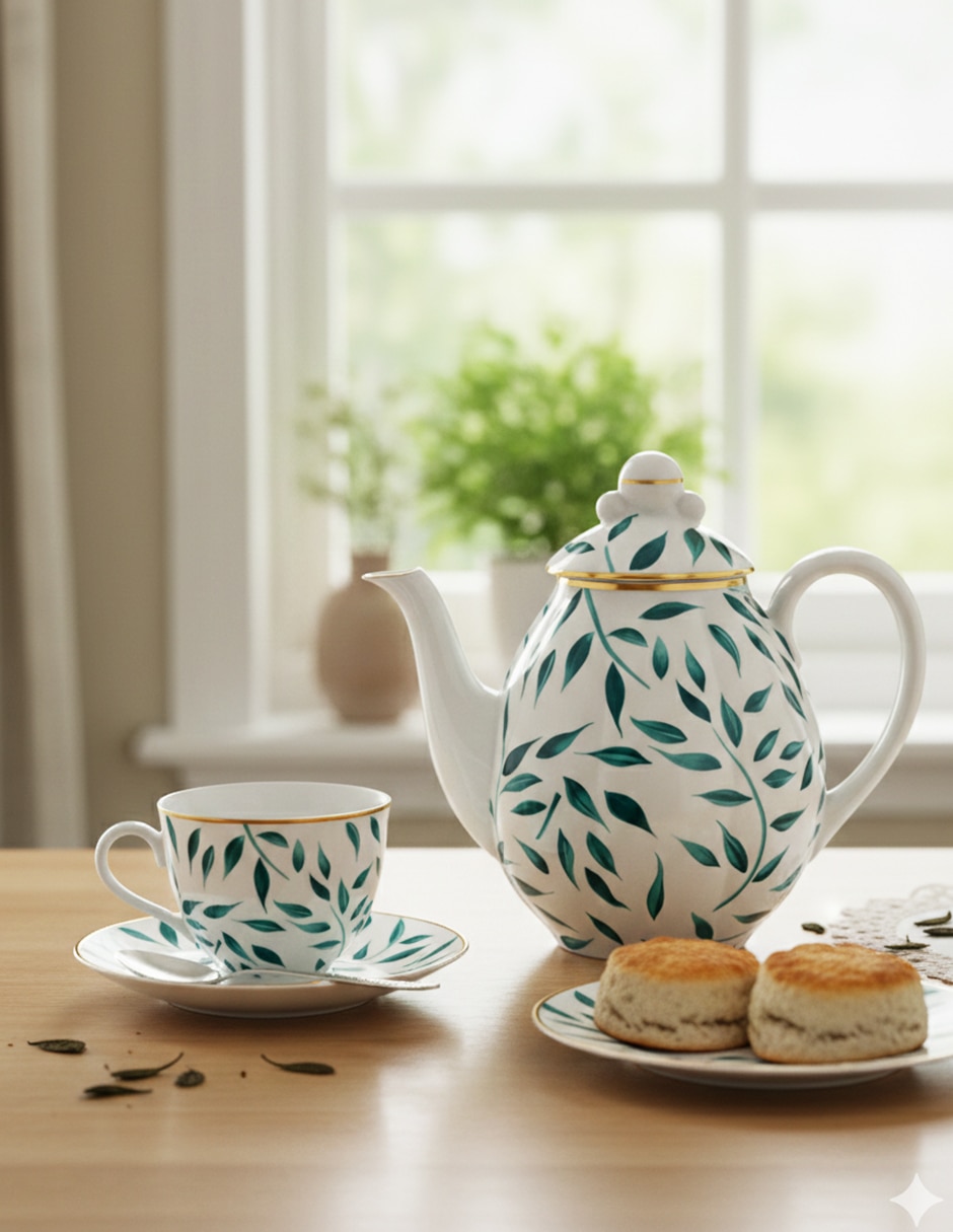 Tetera convencional de porcelana 5