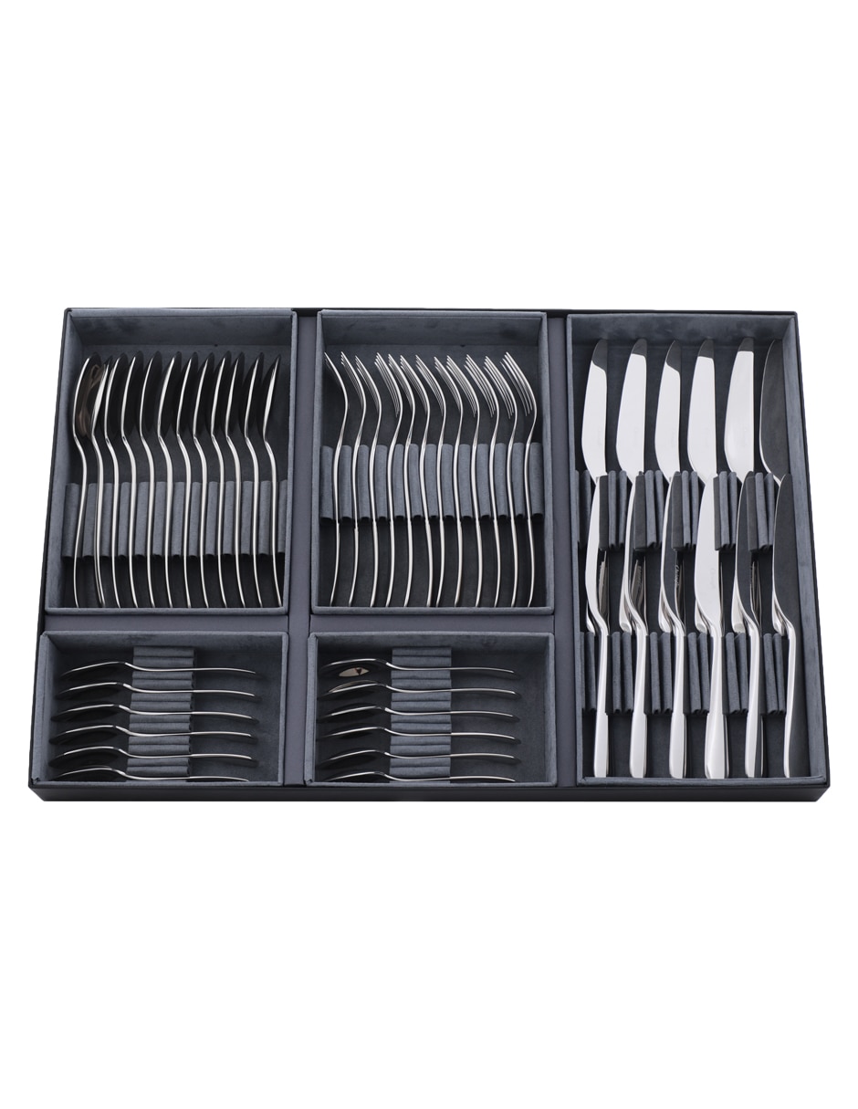 Set cubiertos de acero 48 piezas 4